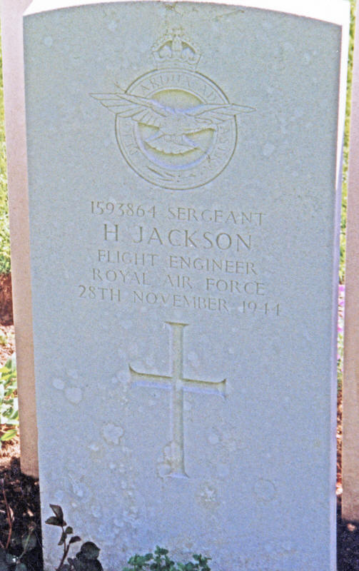 Sgt Harold Jackson<br/><br /><br />died November 28th, 1944
